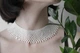 Жіноче намисто, силянка біла широка, гердан, чокер Valensia White - изображение 7