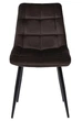 М'який стілець Velka Chic Velvet коричневий VBL10 - зображення 2