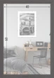 Фоторамка деревянная 40х60 багет: DL3304-05 Темно-серое дерево (с антибликовым стеклом 2мм, двп) EmojiFrame - изображение 6