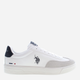 Sneakersy męskie skórzane do kostki U.S. Polo Assn USPBRYAN002M-WHI 42 Białe (8055197374917) - obraz 1