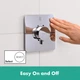 Внешняя часть смесителя без скрытой части HANSGROHE ShowerSelect Comfort Q хром латунь 155x155мм 15581000 - изображение 6