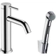 Cмеситель для гигиенического душа HANSGROHE Tecturis S на умывальник с лейкой однорычажный хром латунь с донным клапаном 73211000 - изображение 1