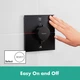 Внешняя часть смесителя без скрытой части HANSGROHE ShowerSelect Comfort E черный латунь 155x155мм 15572670 - изображение 3