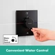 Внешняя часть смесителя без скрытой части HANSGROHE ShowerSelect Comfort E черный латунь 155x155мм 15572670 - изображение 6