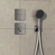 Зовнішня частина змішувача без прихованої частини HANSGROHE ShowerSelect Comfort Q хром латунь 155x155мм 15588000 - зображення 8