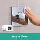 Зовнішня частина змішувача без прихованої частини HANSGROHE ShowerSelect Comfort E хром латунь 155x155мм 15571000 - зображення 5