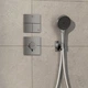 Перемикач потоку HANSGROHE ShowerSelect Comfort E прихованого монтажу латунний хром 15573000 - зображення 6