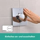 Внешняя часть смесителя без скрытой части HANSGROHE ShowerSelect Comfort E хром латунь 155x155мм 15572000 - изображение 5