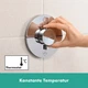 Внешняя часть смесителя без скрытой части HANSGROHE ShowerSelect Comfort S хром латунь 155мм 15554000 - изображение 3