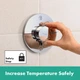 Внешняя часть смесителя без скрытой части HANSGROHE ShowerSelect Comfort S хром латунь 155мм 15554000 - изображение 4