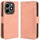 Чехол-книжка с кармашками Deexe Wallet Stand для TECNO Spark 20 / Infinix Smart 8 Plus - Pink - изображение 1