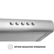 Вытяжка кухонная настенная плоская шириной 50 см Perfelli PL 5124 I LED, нержавеющая сталь - изображение 2