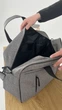 Спортивна чоловіча сумка для тренувань містка дорожня сіра, на 25л оксфорд - зображення 8