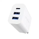 Мережевий зарядний пристрій Proove Rapid 30W (2 USB + Type-C) White - зображення 1