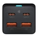 Сетевой фильтр (удлинитель) EU розетка+2USB+2Type-C + кабель 2Type-C с быстрой зарядкой GaN3 Pro 100W, Baseus (PSZM000401) - изображение 6