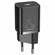 Сетевое зарядное устройство Super Silicone PD Charger 1C 25W (1 Type-C) блок питания черный, Baseus (CCSP020101) - изображение 1
