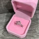 Каблучка ювелірний сплав із покриттям сріблом "Симфонія обіймів" Xuping Jewelry розмір регулюється від 15 до 19 мм упакована в оксамитову коробочку (15977.ло) - зображення 3