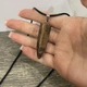 Натуральный камень Тигровый глаз коричневый Кулон в форме пули на шнурке экошелк черный упакован в коробочку (15829) - изображение 3