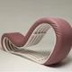 Тантра диван кресло Chair PRESTIGE 185х85х45 см White-Pink - изображение 2