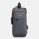 Сумка-слинг мужская Monsen C1BLH626gr-gray - изображение 2