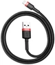 Кабель Baseus Cafule Cable USB For Lightning 2.4A 1m Black/Red (CALKLF-B19) - зображення 5