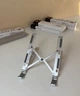 Подставка для ноутбуков и планшетов HQ-Tech Stabletron Aluminum Laptop Stand Silver для MacBook повышенная стойкость, складная конструкция ( цвет siilver) + тканевый чехол для хранения в комплекте - изображение 6
