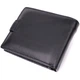 Мужской маленький бумажник из натуральной кожи с монетницей ST Leather Черный (bg224fash63) - изображение 5