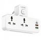 Сетевой удлинитель фильтр разветвитель LDNIO SC2311 2 USB 1 Type-C 2 розетки с ночником 20W Белый - изображение 1