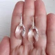 Серьги Hand Made с прозрачными кристаллами Swarovski в форме капли - изображение 2