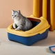 Туалет для котів з лопаткою Taotaopets 268802 Лоток для котів 40*30*20 cm Yellow - зображення 2