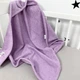 Дитячий махровое полотенце с уголком 100х100 см Oh My Kids Лиловый - изображение 4