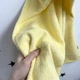 Махровое полотенце с уголком для новорожденных 70х70 см Oh My Kids Желтый - изображение 2