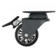 Меблевий ролик Sigma пластиковий з подвійним майданчиком з гальмом D=50мм Н=73 мм для меблів крісел тумбочок столиків антрацит чорний (714310) - зображення 1