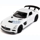 Машина игрушка Mercedes Benz SLS AMG детская металлическая моделька коллекционная 15 см Белый (6077885) - изображение 2
