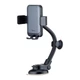 Холдер Hoco H27 Rock push-type car holder (center console) Black Gray - изображение 1
