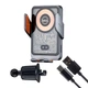 Холдер Hoco HW7 Transparent Discovery Edition wireless fast charg car holder (air outlet) Metal Gray - изображение 3