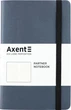 Записна книга Partner Soft 12.5x19.5 cм 96 аркушів в крапку, сріблясто-синій Axent - изображение 1