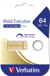 Pamięć flash USB Verbatim Metal Executive USB 3.2 64GB Gold (23942991069) - obraz 5