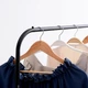 Двойная вешалка для одежды Double Pole Hanger TW-608 Черная - изображение 2