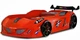 Кровать-машина Exit Jaguar Speedy boy Красный с подсветкой фар, колес и дна + звуковые эффекты и пульт ДУ - изображение 1