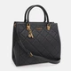 Сумка-шоппер жіноча GUESS ABEY ELITE TOTE HWQB8558230-BLA Чорна (800070266632) - зображення 4