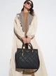 Сумка-шоппер жіноча GUESS ABEY ELITE TOTE HWQB8558230-BLA Чорна (800070266632) - зображення 2