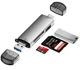 Картридер 6 в 1 D-398 OTG адаптер USB 3.0 (USB, Type-C, Micro-USB, TF, SD) кардридер Card Reader (764117186-1) Серый - изображение 1