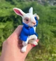 Силіконовий молд Білий Кролик 3д 9,5см - зображення 2