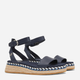 Sandały damskie skórzane Tommy Hilfiger THIFW0FW07080DW6 37 Granatowe (8720643134727) - obraz 3