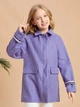 Пальто для дівчинки SHEIN Фіолетовий (JIT7364321 purple (116-122 см (7р)) - зображення 3