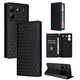 Чехол Deexe Rhombus Book для ZTE Blade A54 - Black - изображение 5