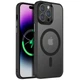 Чехол TPU+PC Metal Buttons with MagSafe Colorful для Apple iPhone 14 Pro (6.1") Black - изображение 1