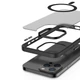 Чехол TPU+PC Metal Buttons with MagSafe Colorful для Apple iPhone 14 Pro (6.1") Black - изображение 4