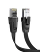 Патч корд UGREEN сетевой кабель 40 Гбит\с 2000 МГц Ethernet RJ45 Cat 8 плоский 1М Black (NW134) - изображение 1